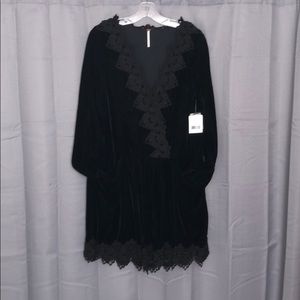 Free People Velvet and Lace Dress NWT Size L